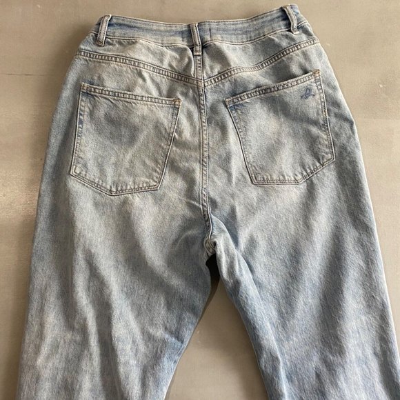 DL 1961 Jeans womens 31 x 26 blue ripped distress Susie‎ high rise Tapered - Picture 3 of 9